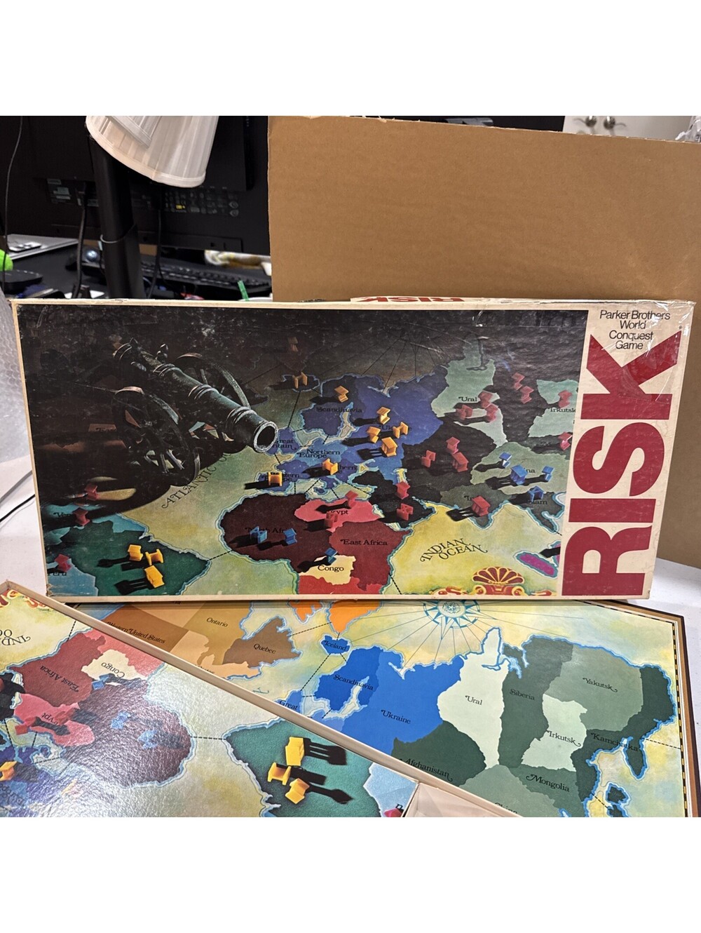 Vintage 1975 1980 Risk Board Game - Complete All Original Complete